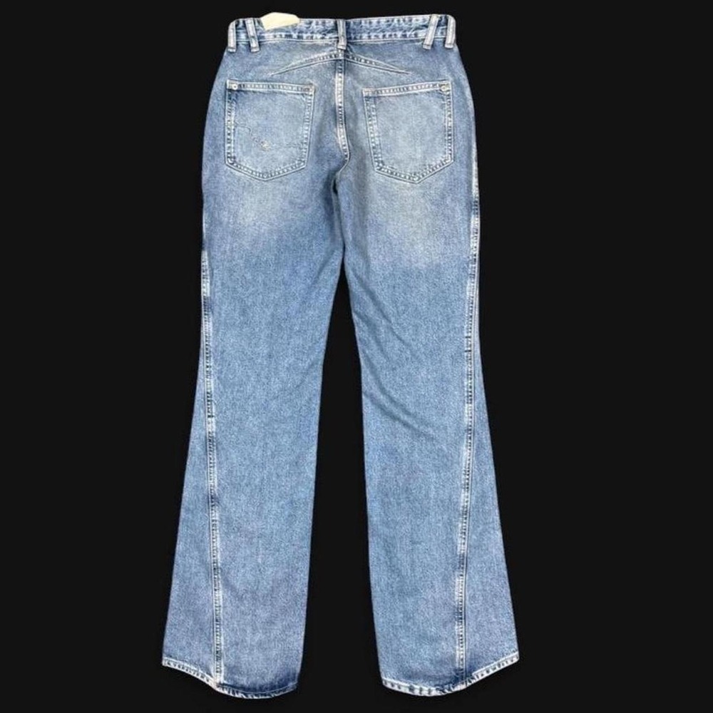 Free People We The Free blue denim jeans Carnivale Low rise bootcut size 26 - Picture 2 of 7
